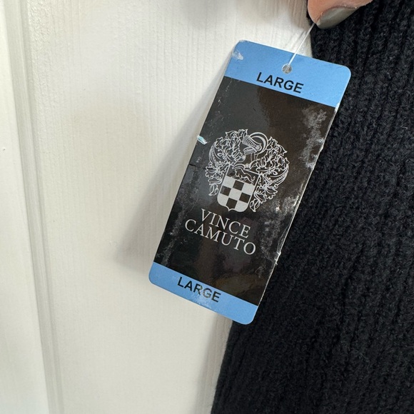 Vince Camuto NWT Women's Knit Oversized Vest Rich Black Size Large‎ - Picture 3 of 7